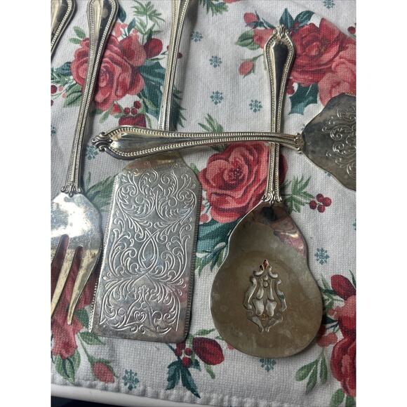 Vintage International Silver Co Silver Plated 11 PC Serving Set - Picture 7 of 7